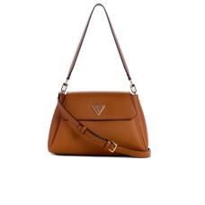 GUESS BORSA A SPALLA COGNAC CON TRACOLLA REGOLABILE E ESTRAIBILE