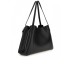 GUESS BORSA A SPALLA BLACK CON PENDENTE ESTRAIBILE CON LOGO LETTERING SILVER 