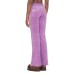 JUICY COUTURE PANTALONE IN CINIGLIA LILLA CON MAXI LOGO LETTERING IN STRASS TONO SU TONO