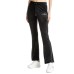 JUICY COUTURE PANTALONE IN CINIGLIA BLACK CON LOGO LETTERING IN STRASS ARGENTO