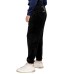 JUICY COUTURE PANTALONE IN CINIGLIA BLACK CON LOGO LETTERING IN STRASS ARGENTO