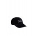 JUICY COUTURE CAPPELLO DA BASEBALL IN CINIGLIA BLACK CON LOGO LETTERING IN STRASS ARGENTO