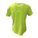 La Martina T-Shirt REGULAR FIT Verde Lime in cotone a manica corta con logo e patch stampati a contrasto blu