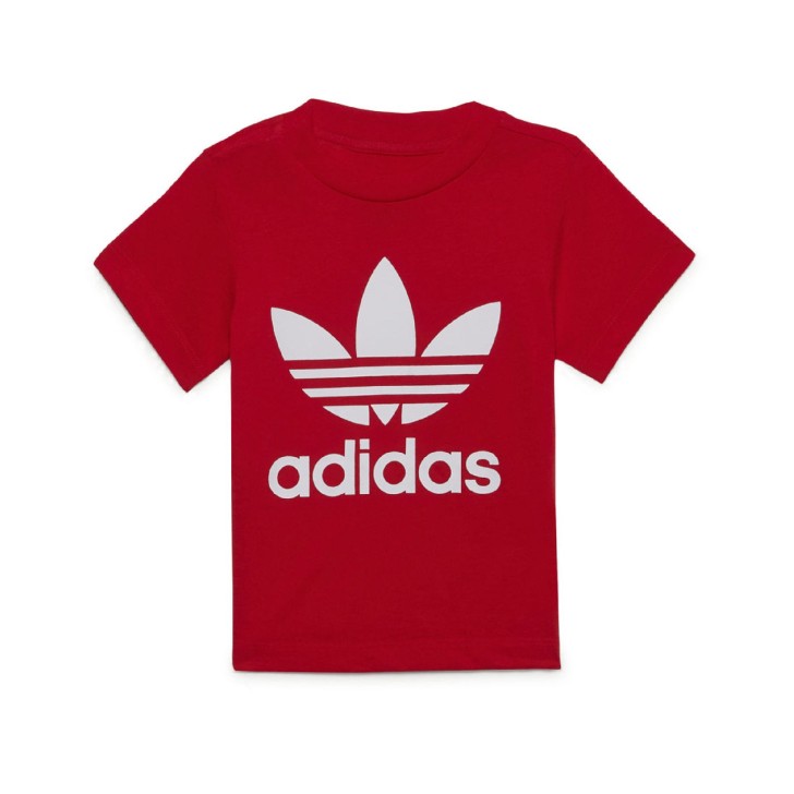 Adidas Originals T-shirt Rossa Unisex da Bambino 