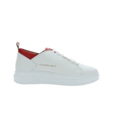 ALEXANDER SMITH SNEAKERS - COLORE: BIANCO/ROSSO