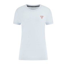 GUESS T-SHIRT AZZURRA CON LOGO LATERALE 