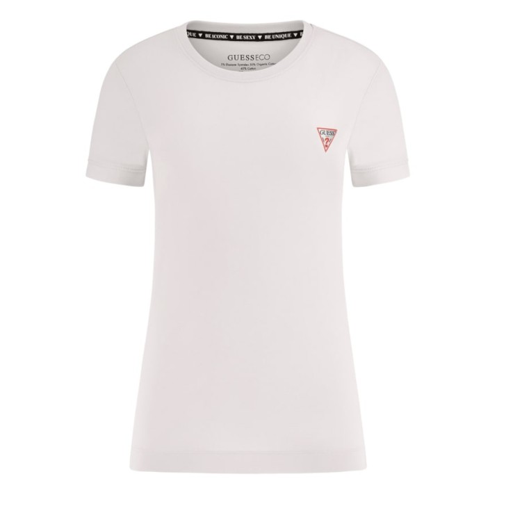 GUESS T-SHIRT ROSA CON LOGO LATERALE