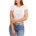 GUESS T-SHIRT A MANICA CORTA IN COTONE ROSA CON LOGO IN STRASS