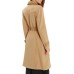 GUESS CAPPOTTO DOPPIOPETTO BEIGE CON COLLO IN ECOPELLE E SIMILPELLICCIA ESTRAIBILE	