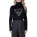 GUESS DOLCEVITA BLACK TRIANGLE LOGO ICON CON PERLINE E STRASS