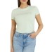 GUESS T-SHIRT DA DONNA VERDE CON LOGO NELLA PARTE ANTERIORE