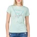 GUESS T-SHIRT VERDE DA DONNA CON LOGO NELLA PARTE ANTERIORE 