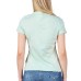 GUESS T-SHIRT VERDE DA DONNA CON LOGO NELLA PARTE ANTERIORE 