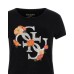 GUESS T-SHIRT NERA CON LOGO NELLA PARTE ANTERIORE 