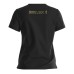 GUESS T-SHIRT NERA CON LOGO ORO NELLA PARTE ANTERIORE 