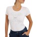 GUESS T-SHIRT ROSA CON LOGO A CONTRASTO NELLA PARTE ANTERIORE