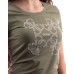 GUESS T-SHIRT VERDE CON LOGO NELLA PARTE ANTERIORE 