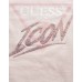 GUESS T-SHIRT DA DONNA ROSA CON LOGO	