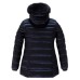 REFRIGIWEAR LONG MEAD FUR GIUBBOTTO DA DONNA BLU CON LOGO SULLA MANICA 