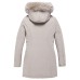 REFRIGIWEAR LADY TECH/1 FUR JACKET BEIGE DA DONNA CON LOGO SULLA MANICA 