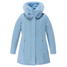 REFRIGIWEAR LADY TECH/1 FUR JACKET AZZURRO DA DONNA CON LOGO SULLA MANICA 