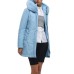 REFRIGIWEAR LADY TECH/1 FUR JACKET AZZURRO DA DONNA CON LOGO SULLA MANICA 