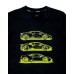 Automobili Lamborghini T-shirt nera con logo 