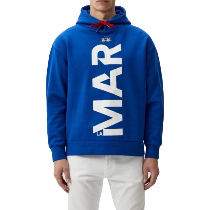 LA MARTINA MAN HOODIE FLEECE BRUSHED FLEE Turkish Sea         