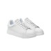 EMPORIO ARMANI SNEAKER IN LEATHER BOTTALATA WHITE