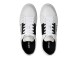 EMPORIO ARMANI SNEAKER IN LEATHER WHITE CON LOGO LETTERING BLACK