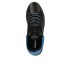 EMPORIO ARMANI SNEAKER IN LEATHER BLACK CON RETRO GOMMATO SKY BLUE CON LOGO AQUILA