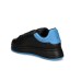 EMPORIO ARMANI SNEAKER IN LEATHER BLACK CON RETRO GOMMATO SKY BLUE CON LOGO AQUILA