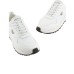 EMPORIO ARMANI SNEAKER WHITE IN IN NYLON RICILATO CON DETTAGLI IN SAFFIANO RIGENERATO ASV