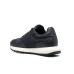 EMPORIO ARMANI SNEAKER BLUE IN IN NYLON RICILATO CON DETTAGLI IN SAFFIANO RIGENERATO ASV