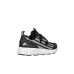 EA7 Emporio Armani Sneakers da Uomo Nera in tessuto con maxi logo laterale