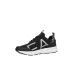 EA7 Emporio Armani Sneakers da Uomo Nera in tessuto con maxi logo laterale