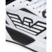 EA7 Emporio Armani Sneakers da Uomo Bianca con inserti neri