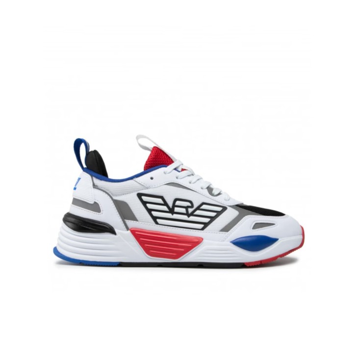 EA7 EMPORIO ARMANI SNEAKER TRIPLE WHITE RED BLUE