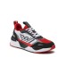 EA7 Emporio Armani Sneakers da Uomo Nera con inserti rossi e bianchi 