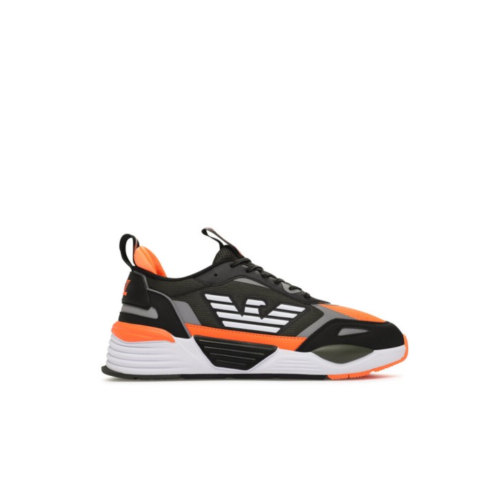 EA7 EMPORIO ARMANI SNEAKER BLACK ORANGE