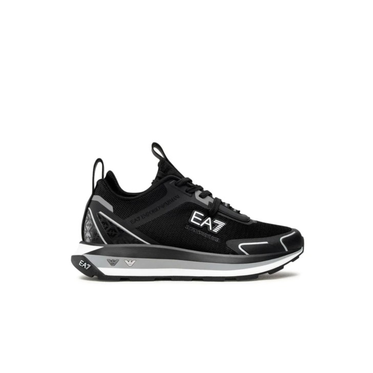 EA7 EMPORIO ARMANI SNEAKER BLACK WHITE HIGHRISE 