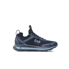 EA7 Emporio Armani Sneakers Blu da Uomo con logo a contrasto 