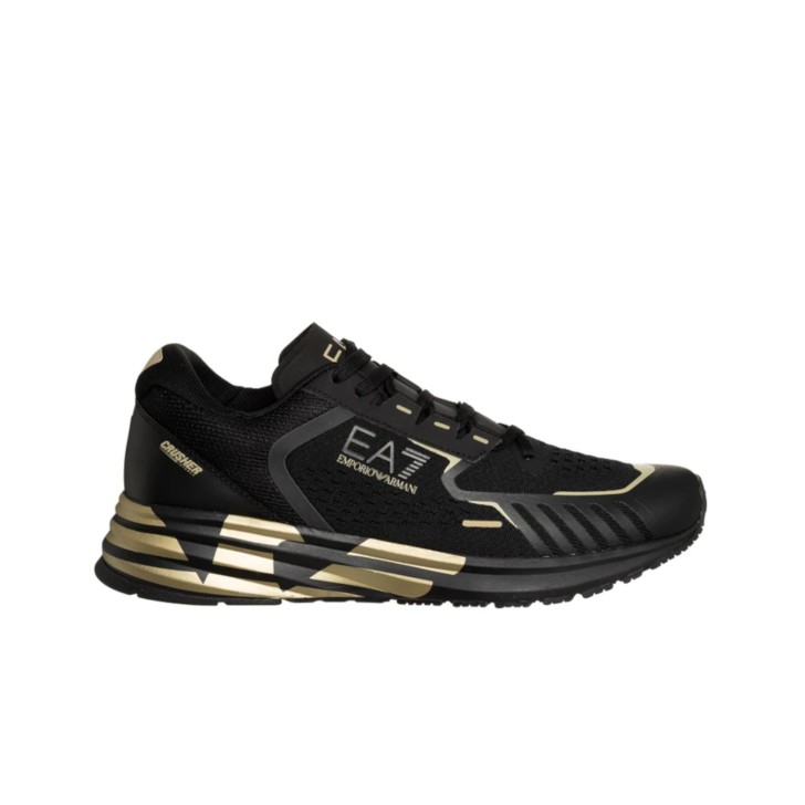 EA7 EMPORIO ARMANI SNEAKER CRUSHER BLACK GOLD DA UOMO	