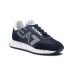 EA7 EMPORIO ARMANI SNEAKER IN SUEDE E NYLON BLUE