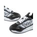 EA7 EMPORIO ARMANI SNEAKER NERA E BIANCA CON LOGO AQUILA