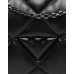 EMPORIO ARMANI SHOPPING BAG TRAPUNTATA BLACK CON LOGO AQUILA	