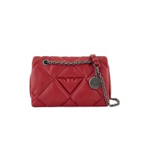 EMPORIO ARMANI SHOPPING BAG TRAPUNTATA BORDEAUX CON LOGO AQUILA