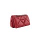 EMPORIO ARMANI SHOPPING BAG TRAPUNTATA BORDEAUX CON LOGO AQUILA