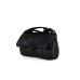 EMPORIO ARMANI SHOULDER BAG BLACK IN NYLON TRAPUNTATA CON TRACOLLA IN NASTRO NERO CON LOGO LETTERING ALL OVER REGOLABILE