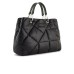 EMPORIO ARMANI SHOPPING BAG IN NYLON BLACK TRAPUNTATA CON PATCH IN PU CON LOGO LETTERING TONO SU TONO 